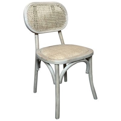 Fauste Elm Timber & Rattan Dining Chair
