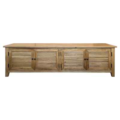 Croix Timber 4 Door TV Unit, 200cm