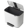 Brabantia BO Pedal Waste Bin, 36 Litre, White