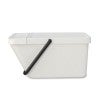 Brabantia Sort & Go Stackable Waste Bin, 20 Litre, Light Grey