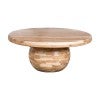 Norwick Mango Wood Round Coffee Table, 90cm