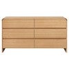Mira Tasmanian Oak Timber 6 Drawer Dresser