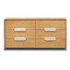 Milos Tasmanian Oak Timber 6 Drawer Dresser