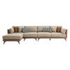 Cambria Modern Leather Modular Corner Sofa, 4 Seater with LHF Chaise