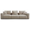 Davlen Fabric Modular Sofa, 3 Seater, Khaki