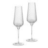 Wedgwood Vera Wang Swirl Crystal Flute Glass, Set of 2