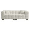 Emberly Boucle Fabric Modular Sofa, 3 Seater, Off White