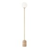 Soren Travertine & Glass Floor Lamp