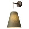 Campa Metal Base Wall Light with Tapered Shade, Green