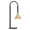 Venna Metal Table Lamp, Black / Brass