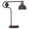 Solaris Travertine & Metal Table Lamp