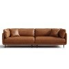 Morrigan Leather Modular Sofa, 4 Seater, Tan
