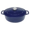 Chasseur Cast Iron Oval French Oven, 27cm, French Blue