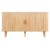 Felna Wooden Sliding Door Sideboard, 150cm, Oak