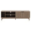 Chaplin Wooden 2 Door TV Unit, 160cm, Weathered Oak
