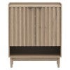 Chaplin Wooden 2 Door Shoe Cabinet, Weathered Oak