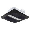 Solace 4-in-1 Bathroom Fan Heater with Exaust & LED Panel Light, Black