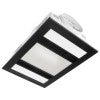 Marvel 3-in-1 Bathroom Heater with Exhaust & CCT LED Panel Light, Black