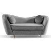 Grey Velvet Fabric Sofa