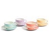 Royal Doulton 1815 Bright Porcelain Cappuccino Cup & Saucer Set, Set of 4