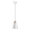 Strap Metal Pendant Light, White