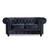 Navy Velvet Fabric