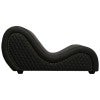 Black Quilted Leather