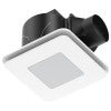 Blizzard DC Ceiling Exhaust Fan with CCT LED Light, Square, Large