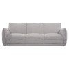 Dorio Melange Fabric Sofa, 3 Seater, Grey