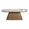 Summerton Sintered Stone Top Wooden Coffee Table, 130cm