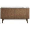 Summerton Sintered Stone Top Wooden 4 Door Buffet Table, 150cm