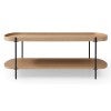Cleo Wood & Metal Tray Top Coffee Table, 120cm, Ash / Black