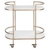 Antique Gold / White