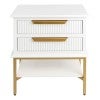 Satin White / Gold