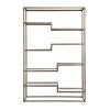 Mistique Iron & Glass Display Shelf, Antique Gold