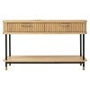 Sophia Oak Timber Console Table, 140cm, Natural