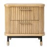 Sophia Oak Timber Bedside Table, Natural