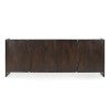 Edwin Marble Topped Mango Wood 4 Door Buffet Table, 210cm