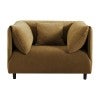Dominic Fabric Armchair, Butterscotch