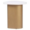 White Marble / Antique Gold