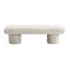 Eleanor Jacquard Fabric Ottoman Bench, Oyster 
