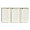 Lina Wooden 3 Door Buffet Table, 150cm, Ivory