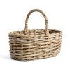 Dalton Rattan Oval Carry Basket, Large