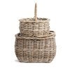 Mulberry 2 Piece Cane Carry Basket Set