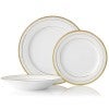 Noritake Hampshire Gold Fine Porcelain 12 Piece Dinner Set
