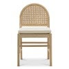 Estelle Timber & Rattan Dining Chair, Set of 2