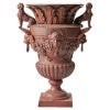Thamira Cast Iron Sphinx Garden Urn, Rust