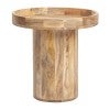Tropea Mango Wood Round Tray Top Side Table