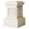 Velanth Cast Iron Square Plinth, Large, Distressed White