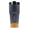 Vssl Rift Stainless Steel Insulated Travel Tumble, 475ml, Ash
